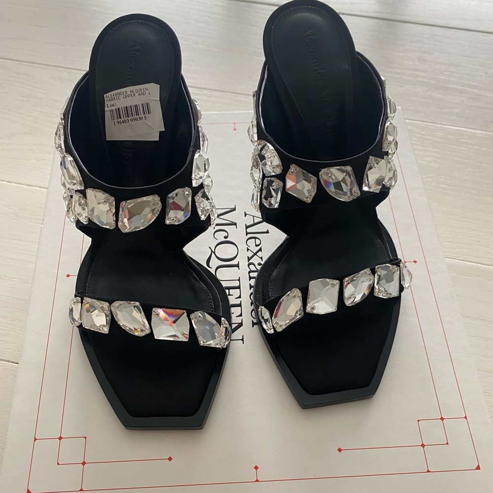 Alexander McQueen crystal heels